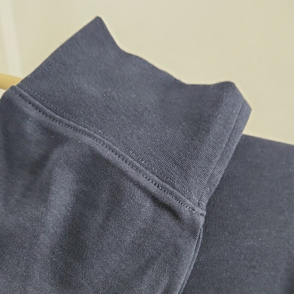 LAND'S END Navy Polo Long Sleeve Shirt - Picture 5 of 7